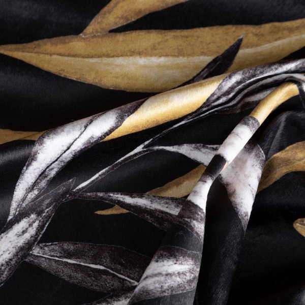 PIERRE CARDIN zavjesa od mekog baršuna s printom grančica 140x250 cm bež, crna Zoja