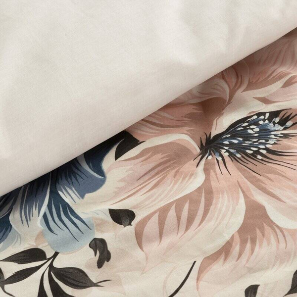 Posteljina 140x200 od ranforce pamuka ukrašena cvjetnim uzorkom Sonia