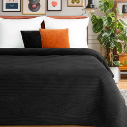 Prekrivač od ​​baršuna 240x220 cm, prošiven vrućim prešanjem s geometrijskim uzorkom - VELVET2