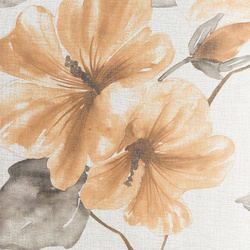 Zavjesa od svijetlog etamina sa printom cvijeća, poluprozirna 140x250 Sofia