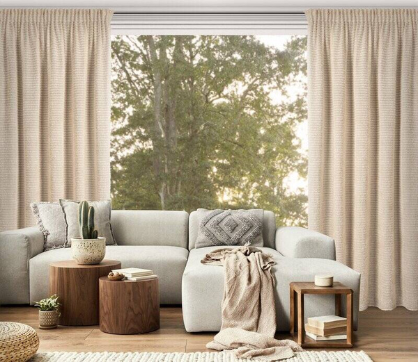 Zavjesa od šenil niti izrađena od šifonske tkanine 135x270 traka - REINA - Eva Minge Premium