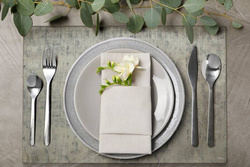 Set od 4 žakard podloške s nježnim izlizanim uzorkom , 30x40 Alina