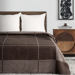 Pamučno-akrilna topla deka 220x240 cm s geometrijskim printom ELEGANTE Eva Minge