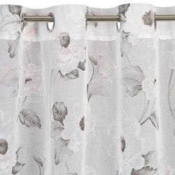 Zavjesa od mat etamina sa cvjetnim motivom 140x250 Bessy