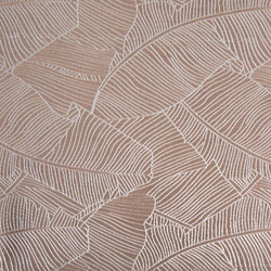 Bež stolnjak 140x180 sa jacquard uzorkom listova banane Isla