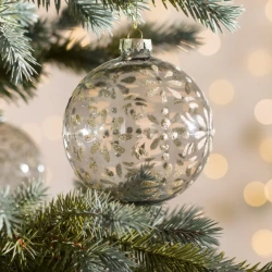 Staklena kugla za božićno drvce ∅ 8cm