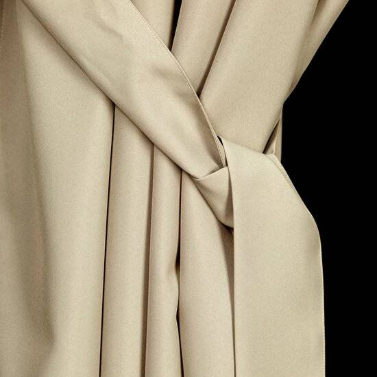 Zavjesa za terasu 155x200 boja krem/ svijetlo bež od nepromočive tkanine sa čičak trakama GARDEN