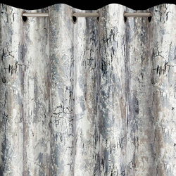 Baršunasta zavjesa sa srebrnim uzorkom, 140x250 cm - MALIA