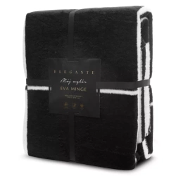 Pamučno-akrilna topla deka 220x240 cm s geometrijskim printom ELEGANTE Eva Minge