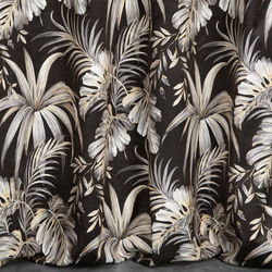 Zavjesa od mekog baršuna s printom egzotičnog lišća 140x250 cm Megi