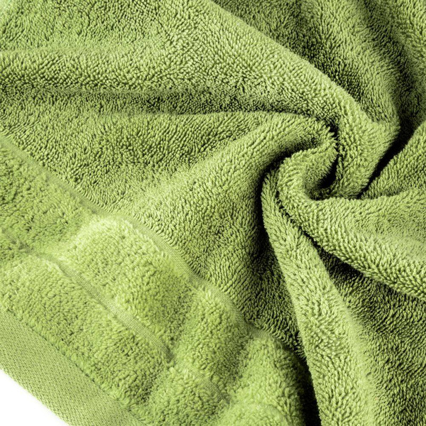 Ručnik s rubom od velura, gramature 500 g/m2 Damla (12) 70X140 cm maslinasti