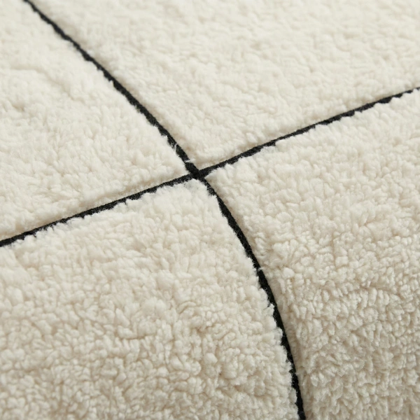 Topla i mekana flis posteljina 140x200/220 Teddy Trim Beige 