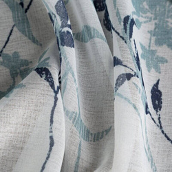 Poluprozirna zavjesa 140x250 od svijetlog mat etamina sa printom cvijeća 140x250 cm Fiona