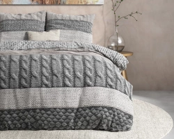 Topla posteljina od flanela 240x220, mekana na dodir posteljina 100% flanel pamuk