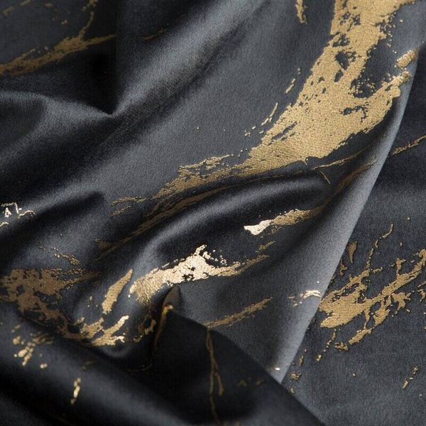 Gotova zavjesa 140x250 od baršuna ukrašena sjajnim mramorom Molly