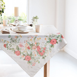 Okrugli stolnjak 140 cm ukrašen printom ljetnog cvijeća SUMMER 12