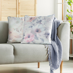 Baršunasta jastučnica 45x45 ukrašena botaničkim printom VELVET