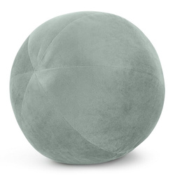 Ukrasni jastuk, kugla O 24 cm od baršuna s kontrastnim rubom Gaja