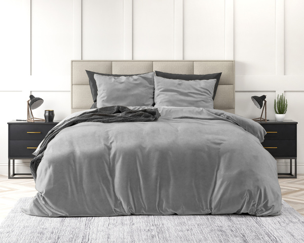 Baršunasta posteljina 200x220 mikroperkal Velvet Uni