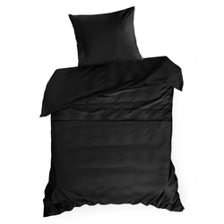 Ekskluzivna pamučna posteljina dimenzija 160x200 cm, makosatin s ukrasnim rubovima i vezom, kolekcija MINGE ELEGANTE