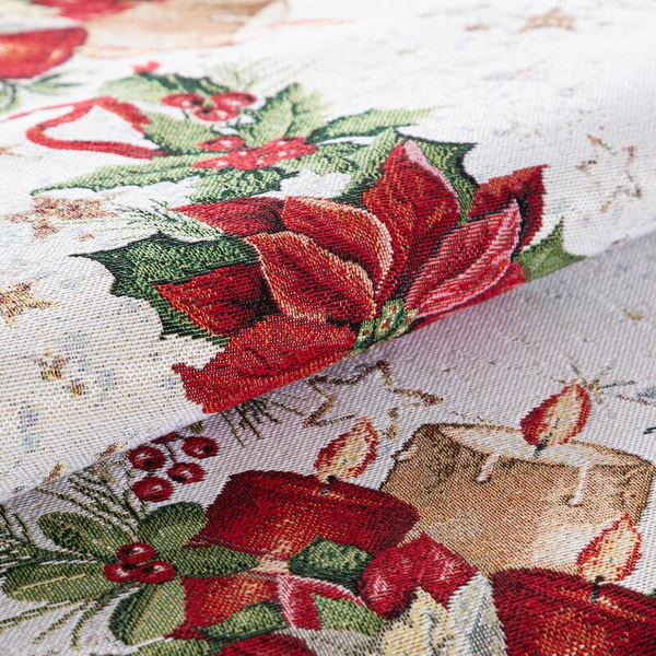 Tapiserijski nadstolnjak 45x140 cm ukrašen božićnim motivom