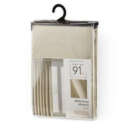 Zavjesa od jednobojnog mekog baršuna trakasta 140x270 cm ružičasta ROSA  