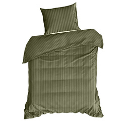 Premium prugasta posteljina za apartmane od pamučnog satena 160x200