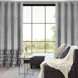 Gotova baršunasta zavjesa s volanima i ukrasnim kamenčićima Carli 140 x 250 cm