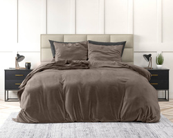 Baršunasta posteljina 200x220 mikroperkal Velvet Uni