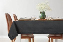 Crni stolnjak sa ukrasnim rubom 145x350 Stella 2