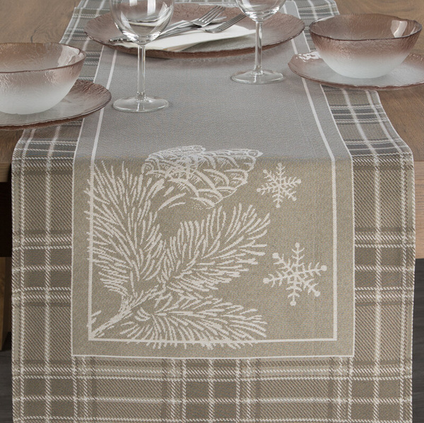 Tapiserijski nadstolnjak 45x140 cm ukrašen božićnim motivom