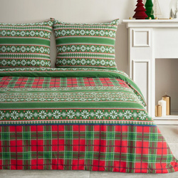 Božićna posteljina 140x200 cm od pamučnog flanela