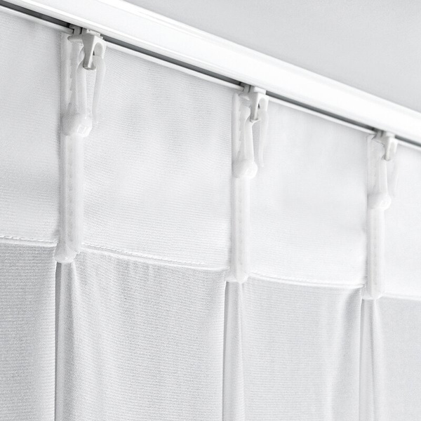 Bijela šifonska zavjesa ukrašena aplikacijom, 80x270 cm , FLEX 1:1,5 - LORETA