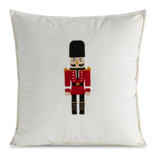 Božićna jastučnica od baršuna s vezom