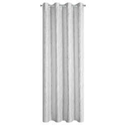 Baršunasta baršunasta zavjesa ukrašena istrošenim printom, 140x250 cm, rupice - ARNITA