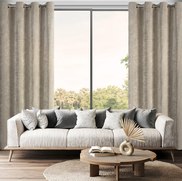 Zavjesa sa šenil strukturom 140x250 cm s rupicom - NESKA