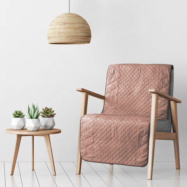 Traka za krevet Baršunasti prekrivač  prošiven s geometrijskim uzorkom 70x160 LUIZ 5