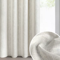 Prirodna zavjesa s vidljivim i prirodnim tkanjem s daškom lana, 140x250 cm - ELINA