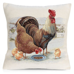 Jastučnica od pamučne tapiserije dimenzija 45x45 cm ukrašena proljetnim uzorkom GOB 