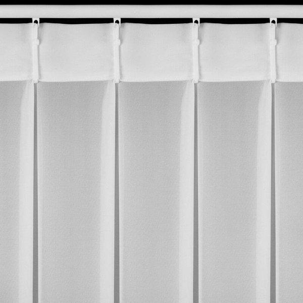 Bijela šifonska zavjesa ukrašena aplikacijom, 80x270 cm , FLEX 1:1,5 - LORETA