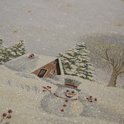 Tapiserijska jastučnica 45x45 cm pamučna s božićnim motivom GOB