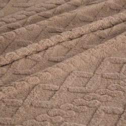 Deka bijela s ukrasnom pletenicom 150x200