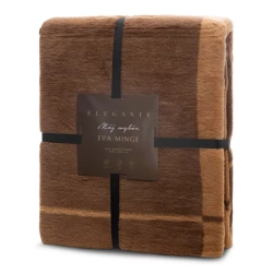 Pamučno-akrilna topla deka 220x240 cm s geometrijskim printom ELEGANTE Eva Minge