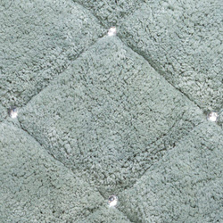 Mekani pamučni kupaonski tepih 60x90 ukrašen geometrijskim uzorkom i kristalima Chic
