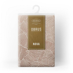 Bež stolnjak 140x180 sa jacquard uzorkom listova banane Isla