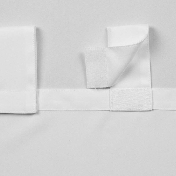 Zavjesa za terasu 155x200 boja bijela od nepromočive tkanine sa čičak trakama GARDEN