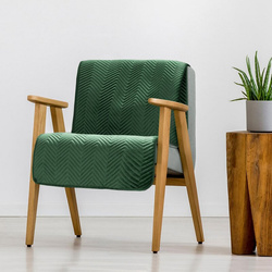 PREMIUM Prekrivač za fotelju 70x160 izrađen od mekog i mat baršuna, prošiven u uzorku riblje kosti metodom vrućeg prešanja Sofia