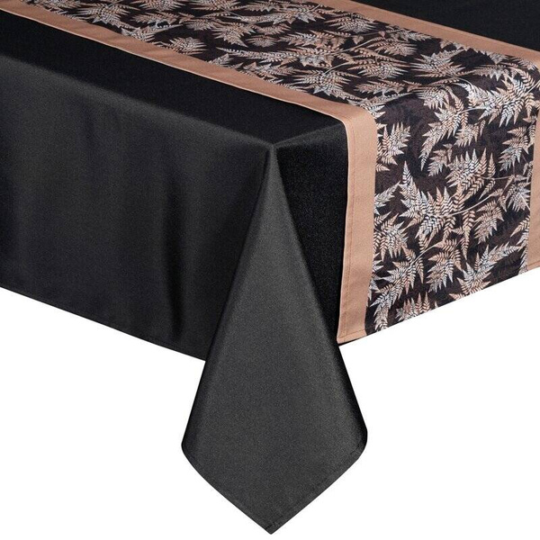 Set stolnjak 140x260 i nadstolnjak 33x260 ukrašen biljnim uzorkom ANITA 1