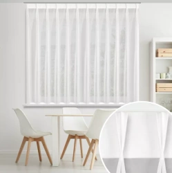 Kratka zavjesa od glatkog mat voala 230x170 cm FLEX 1:1,5 - Lucy