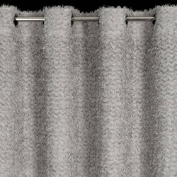 EVA MINGE gotova zavjesa 135x250 izrađena od šifona ukrašena moher koncem i suptilnim volanima TIFFANY 